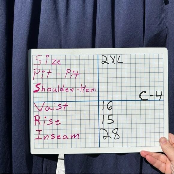 Fa TARSE Navy Soft harem, lightweight, pants, stretchy, soft pockets, plus size - Picture 9 of 9